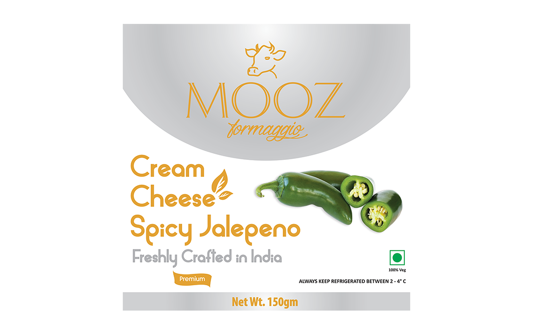 Mooz Cream Cheese Spicy Jalapeno   Pack  150 grams